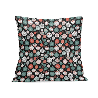 Colorful Ornaments Peach Velvet 4 Pcs Square Pillow Case Covers (5 sizes) - DeRose Seasonal