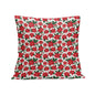 Poinsettia Floral Peach Velvet 4 Pcs Square Pillow Case Covers (5 sizes) - DeRose Seasonal