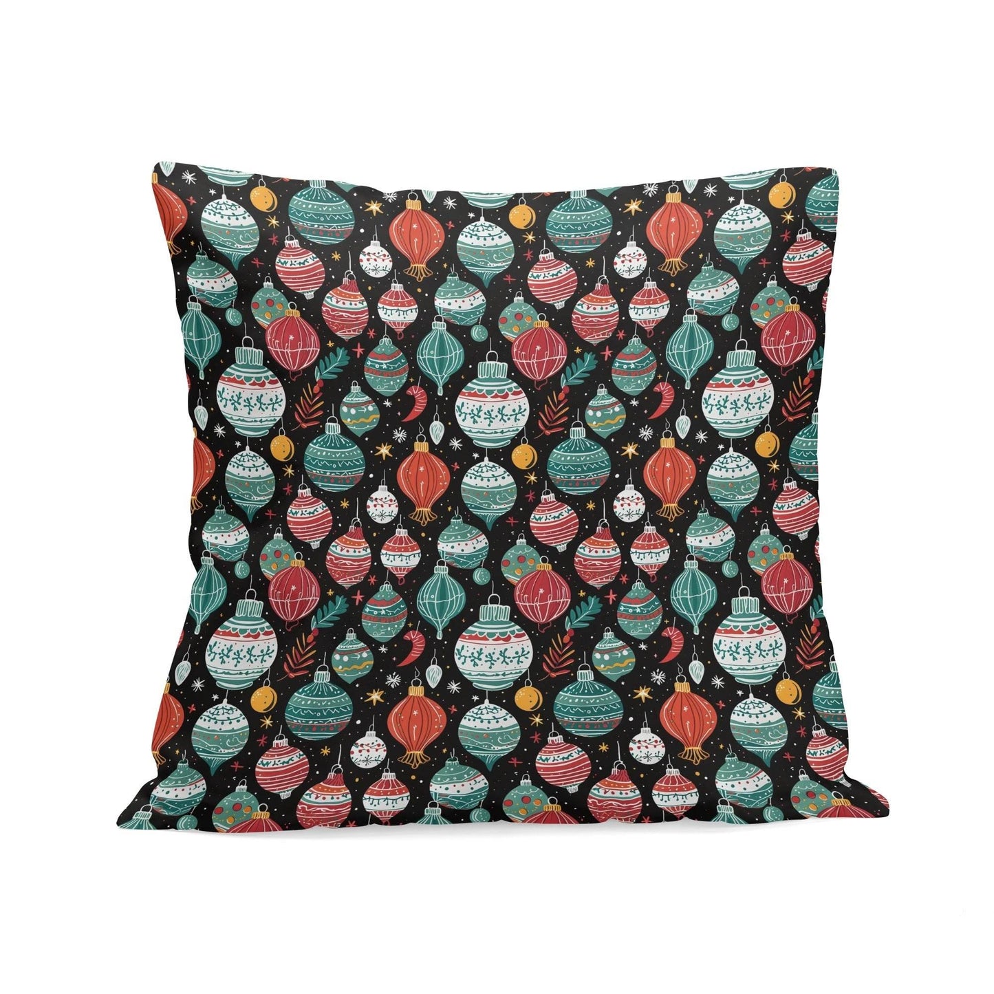 Big Ornaments Peach Velvet 4 Pcs Square Pillow Case Covers (5 sizes) - DeRose Seasonal