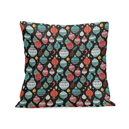 Big Ornaments Peach Velvet 4 Pcs Square Pillow Case Covers (5 sizes) - DeRose Seasonal