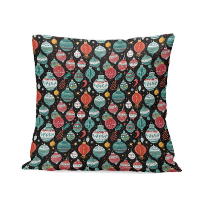 Big Ornaments Peach Velvet 4 Pcs Square Pillow Case Covers (5 sizes) - DeRose Seasonal
