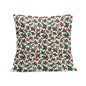 Holly Bows Peach Velvet 4 Pcs Square Pillow Case Covers (5 sizes) - DeRose Seasonal