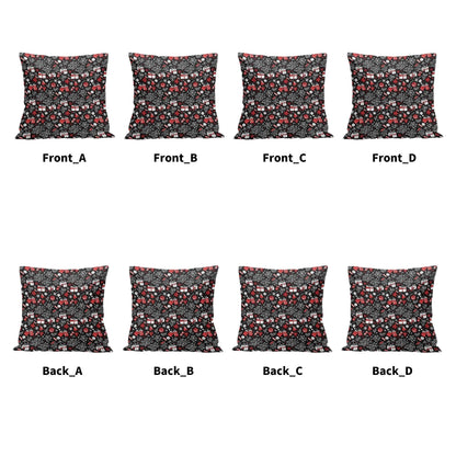 Christmas Gifts Peach Velvet 4 Pcs Square Pillow Case Covers (5 sizes) - DeRose Seasonal
