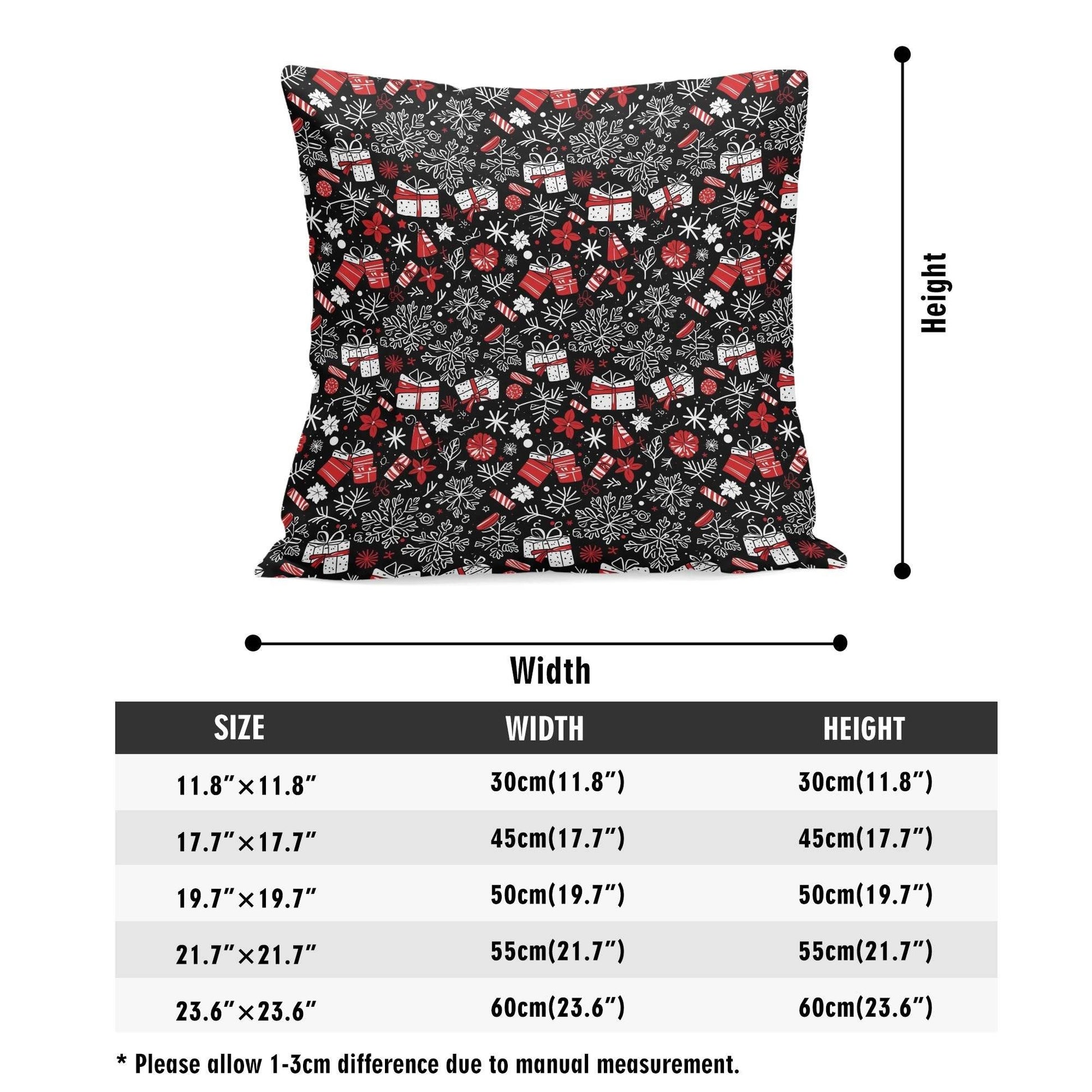 Christmas Gifts Peach Velvet 4 Pcs Square Pillow Case Covers (5 sizes) - DeRose Seasonal