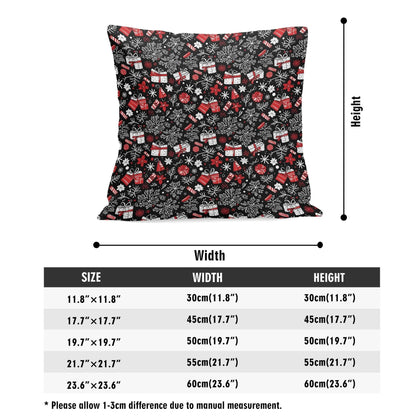Christmas Gifts Peach Velvet 4 Pcs Square Pillow Case Covers (5 sizes) - DeRose Seasonal