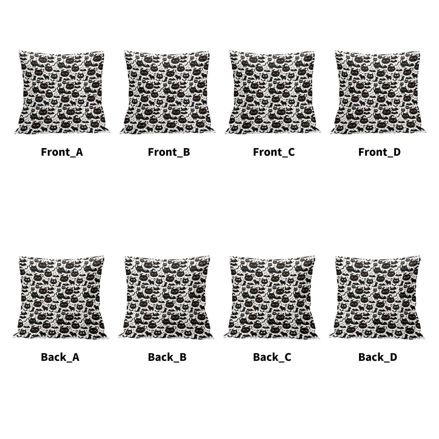 Crazy Cat Lady Peach Velvet 4 Pcs Square Pillow Case Covers (5 sizes) - DeRose Seasonal