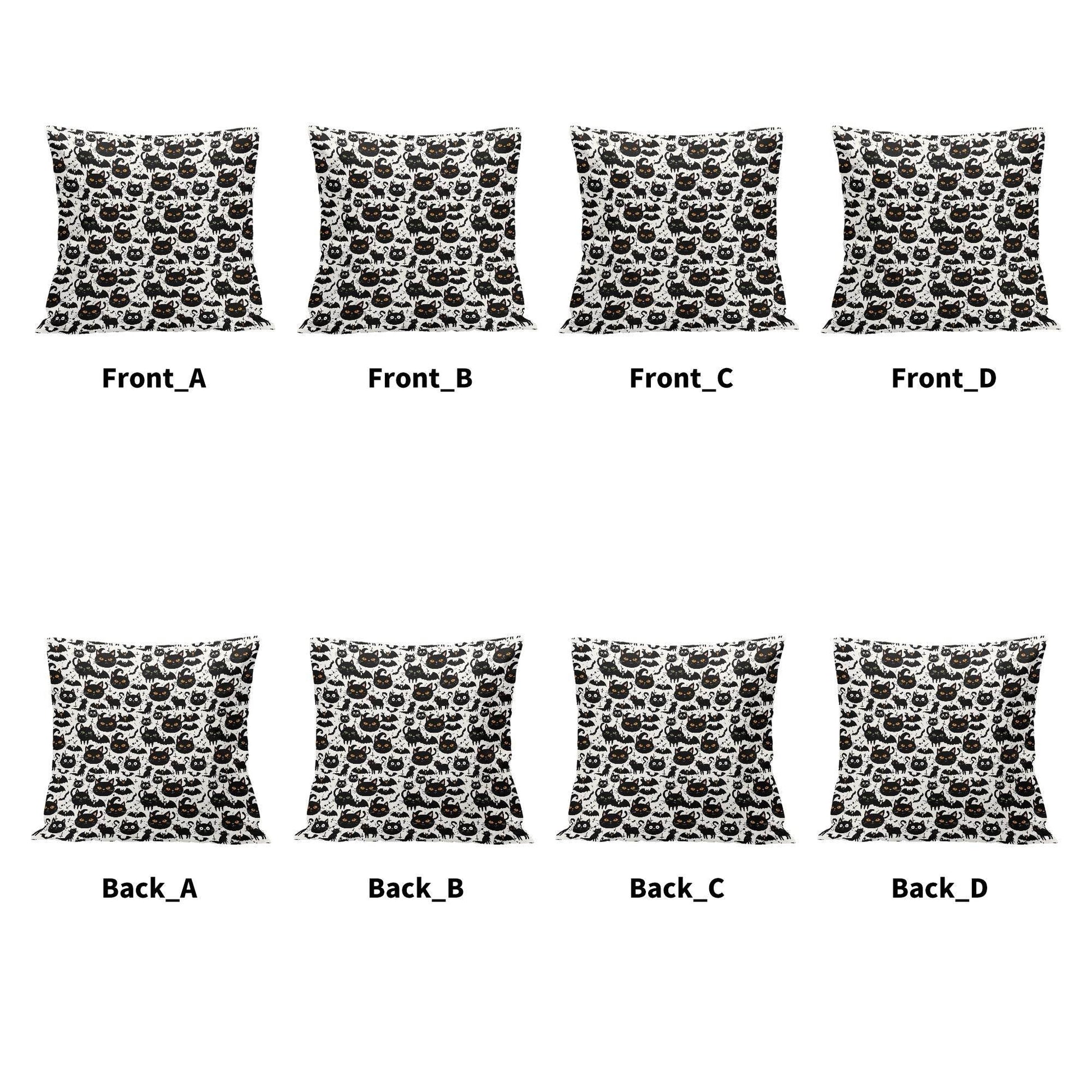 Crazy Cat Lady Peach Velvet 4 Pcs Square Pillow Case Covers (5 sizes) - DeRose Seasonal