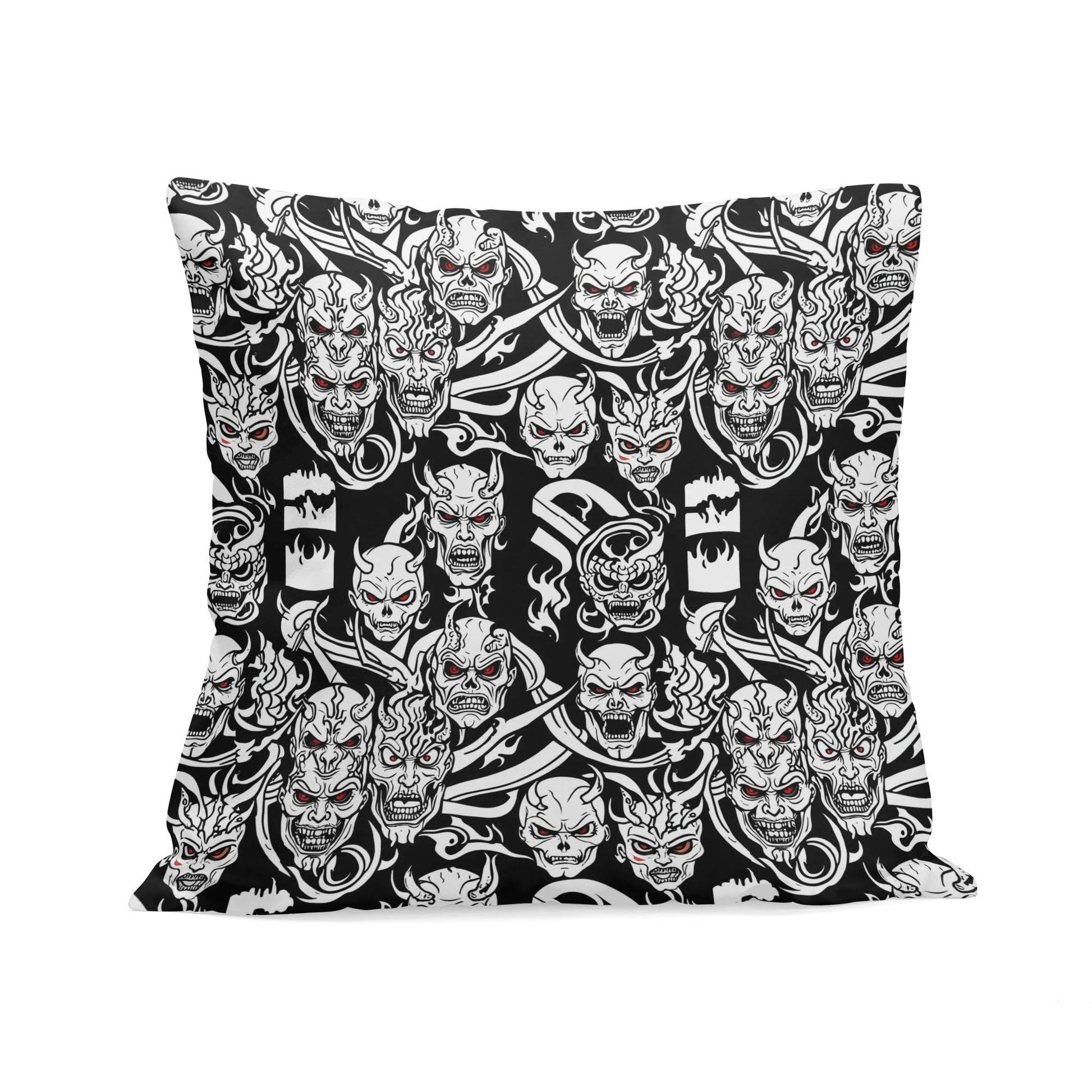 Demons Peach Velvet 4 Pcs Square Pillow Case Covers (5 sizes) - DeRose Seasonal