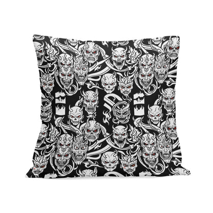 Demons Peach Velvet 4 Pcs Square Pillow Case Covers (5 sizes) - DeRose Seasonal