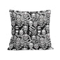 Demons Peach Velvet 4 Pcs Square Pillow Case Covers (5 sizes) - DeRose Seasonal