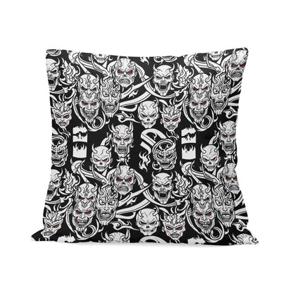 Demons Peach Velvet 4 Pcs Square Pillow Case Covers (5 sizes) - DeRose Seasonal