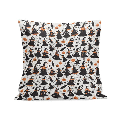 Witches Peach Velvet 4 Pcs Square Pillow Case Covers (5 sizes) - DeRose Seasonal