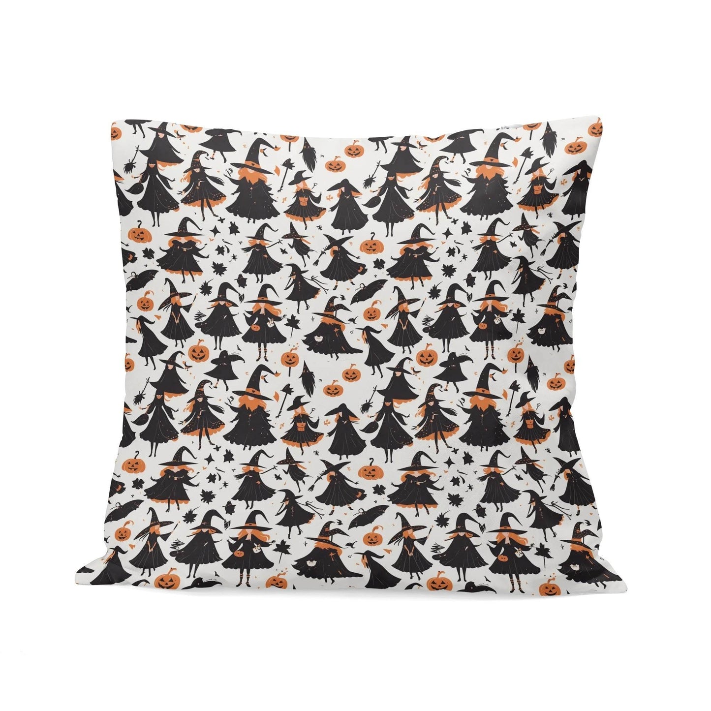 Witches Peach Velvet 4 Pcs Square Pillow Case Covers (5 sizes) - DeRose Seasonal