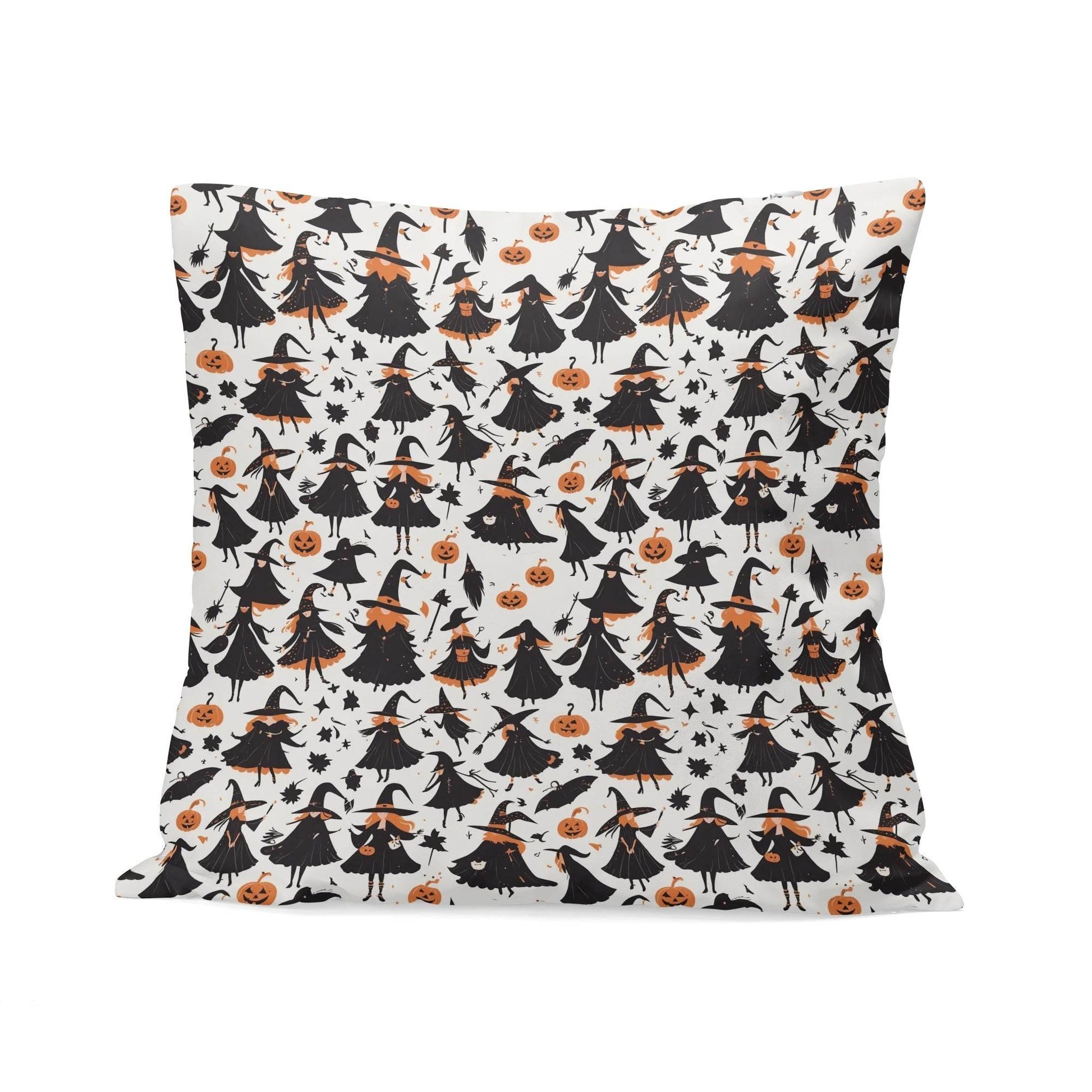 Witches Peach Velvet 4 Pcs Square Pillow Case Covers (5 sizes) - DeRose Seasonal