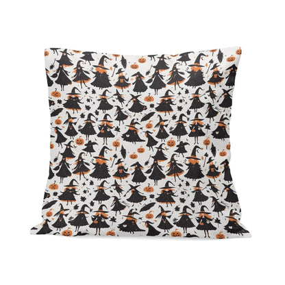Witches Peach Velvet 4 Pcs Square Pillow Case Covers (5 sizes) - DeRose Seasonal