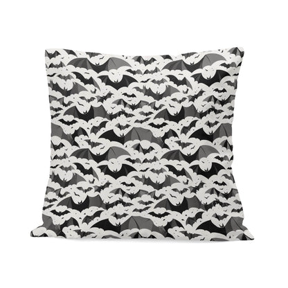 Bats Peach Velvet 4 Pcs Square Pillow Case Covers (5 sizes) - DeRose Seasonal