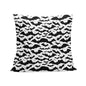 Black and White Bats Peach Velvet 4 Pcs Square Pillow Case Covers (5 sizes) - DeRose Seasonal
