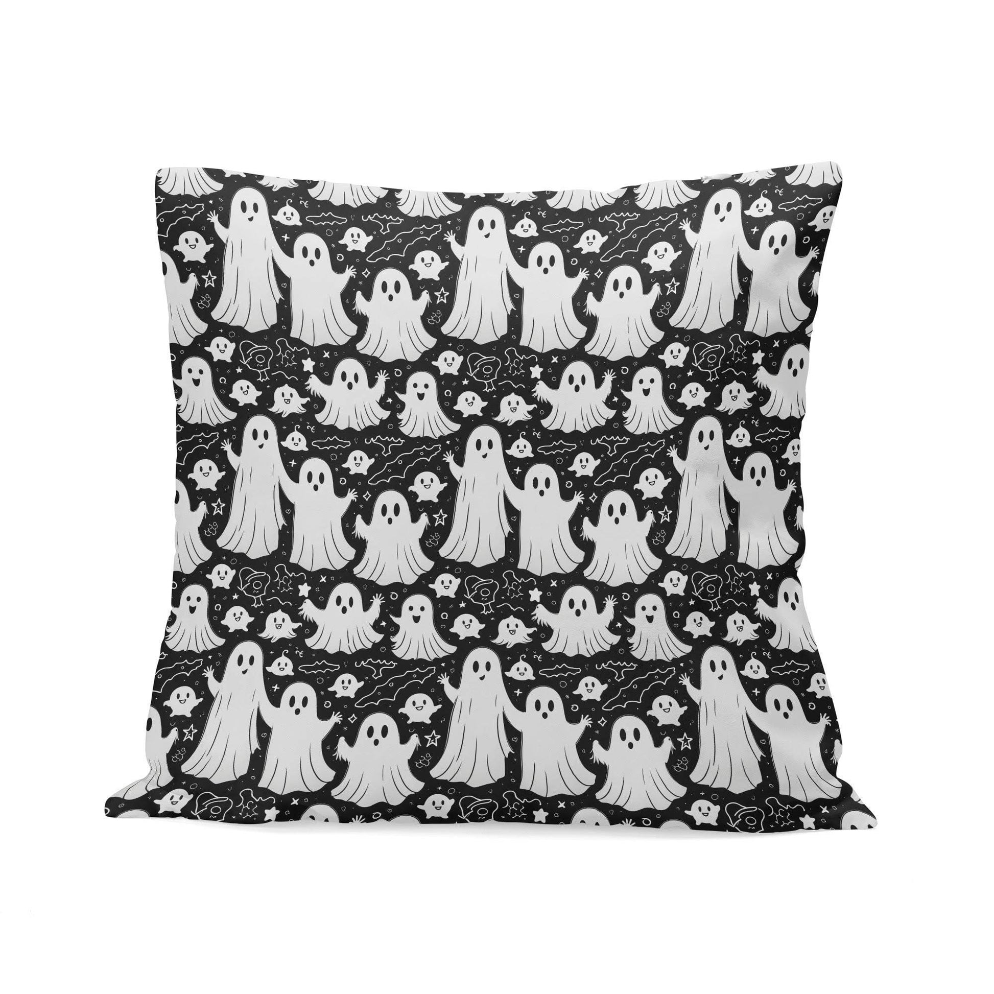 Vintage Ghost Peach Velvet 4 Pcs Square Pillow Case Covers (5 sizes) - DeRose Seasonal