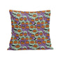 Green and Purple Pumpkins Peach Velvet 4 Pcs Square Pillow Case Covers (5 sizes) - DeRose Seasonal