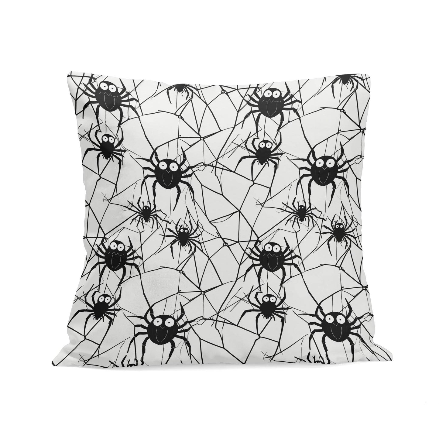 Cute Spiders Peach Velvet 4 Pcs Square Pillow Case Covers (5 sizes) - DeRose Seasonal
