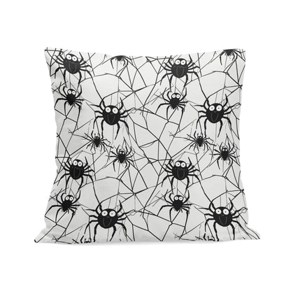 Cute Spiders Peach Velvet 4 Pcs Square Pillow Case Covers (5 sizes) - DeRose Seasonal