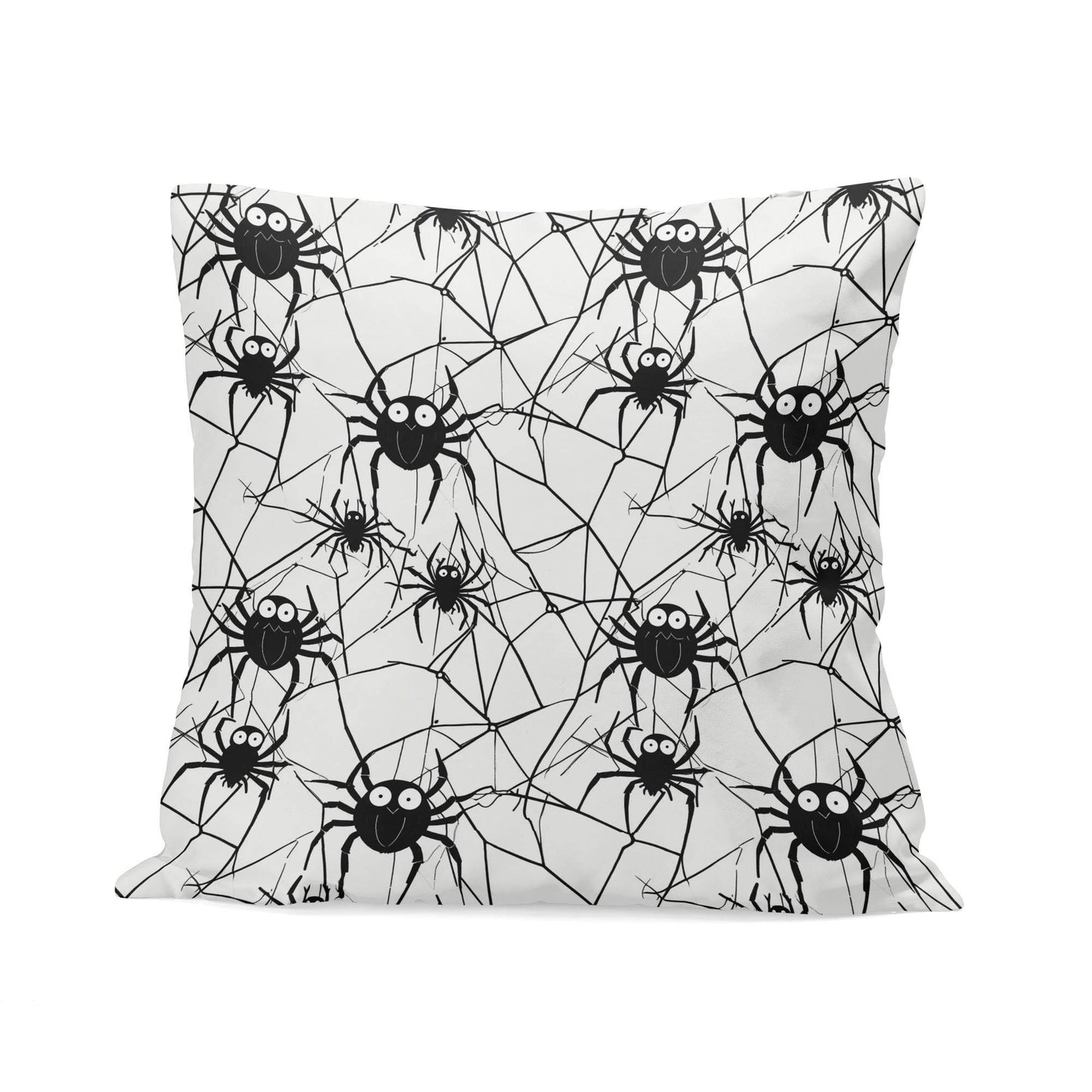 Cute Spiders Peach Velvet 4 Pcs Square Pillow Case Covers (5 sizes) - DeRose Seasonal