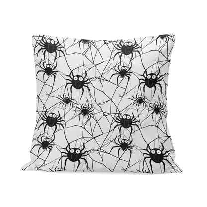 Cute Spiders Peach Velvet 4 Pcs Square Pillow Case Covers (5 sizes) - DeRose Seasonal