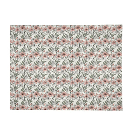 Japan Floral Horizontal Flannel Breathable Blanket 4 Sizes - DeRose Seasonal