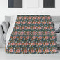 Wild Flowers Horizontal Flannel Breathable Blanket 4 Sizes - DeRose Seasonal