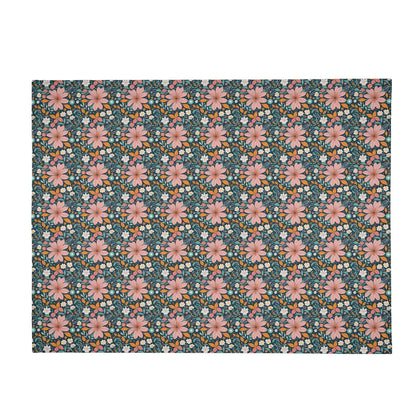 Wild Flowers Horizontal Flannel Breathable Blanket 4 Sizes - DeRose Seasonal
