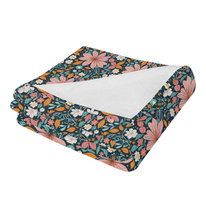 Wild Flowers Horizontal Flannel Breathable Blanket 4 Sizes - DeRose Seasonal