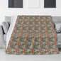 Pastel Flowers Horizontal Flannel Breathable Blanket 4 Sizes - DeRose Seasonal