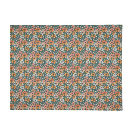 Pastel Flowers Horizontal Flannel Breathable Blanket 4 Sizes - DeRose Seasonal