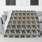Pastel Floral Horizontal Flannel Breathable Blanket 4 Sizes - DeRose Seasonal