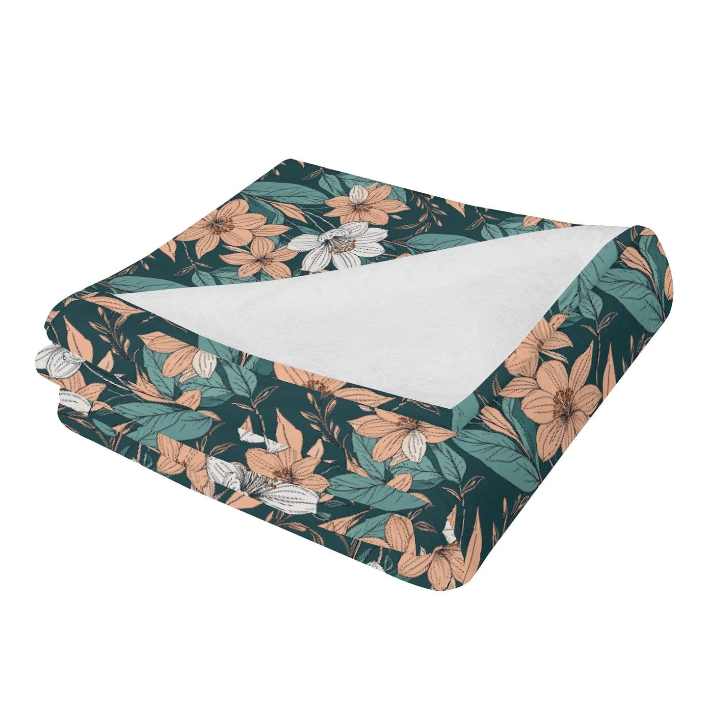 Pastel Floral Horizontal Flannel Breathable Blanket 4 Sizes - DeRose Seasonal