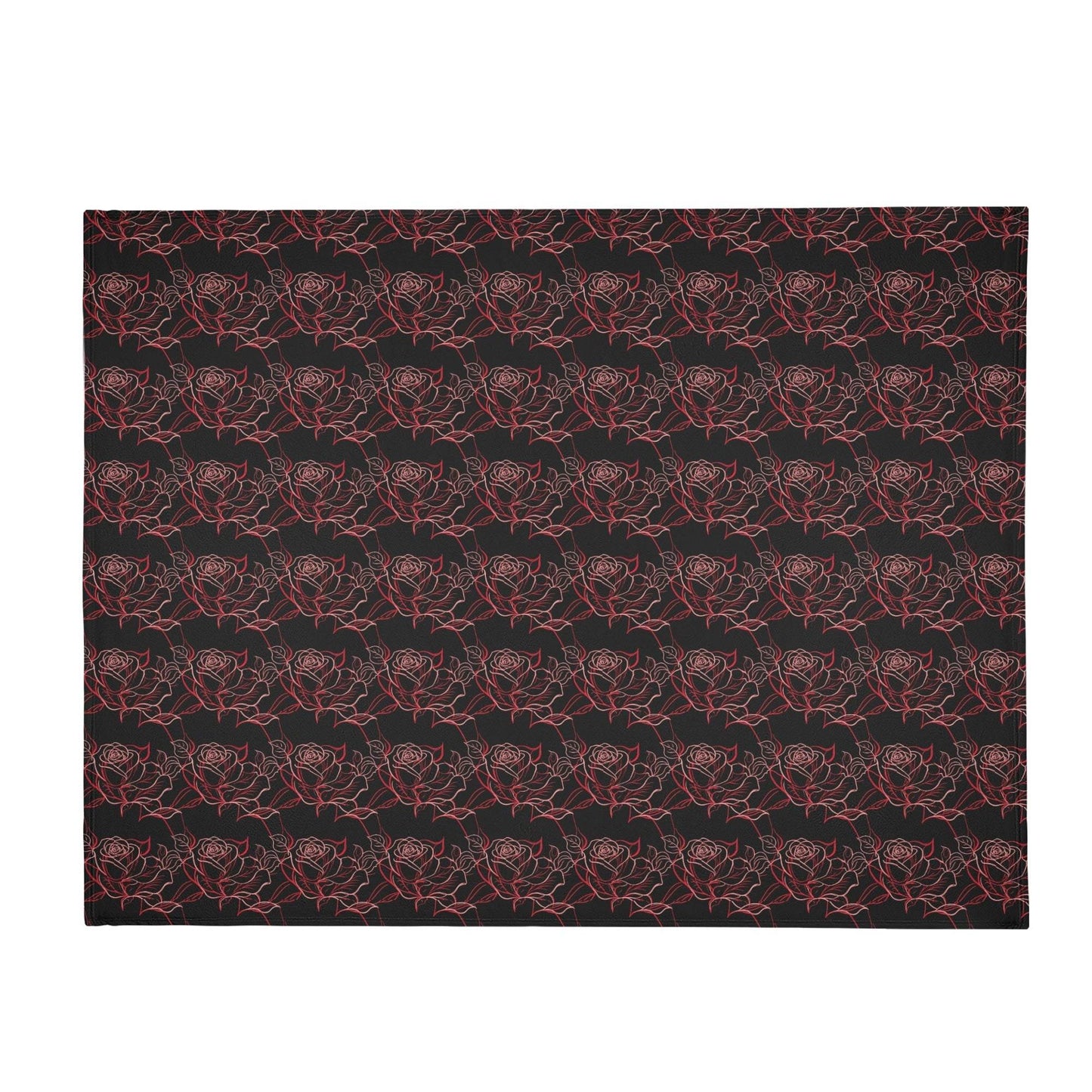 Red Light Rose Horizontal Flannel Breathable Blanket 4 Sizes - DeRose Seasonal