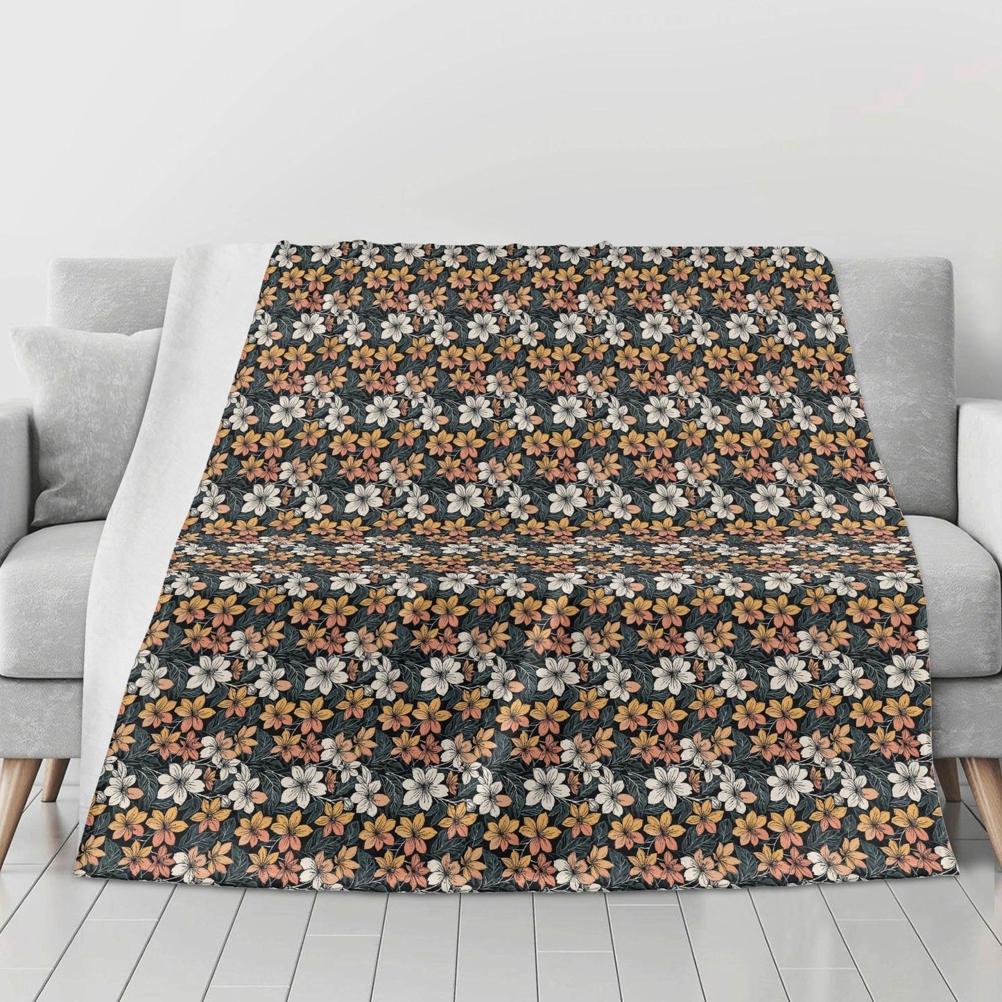Field of Flowers Horizontal Flannel Breathable Blanket 4 Sizes - DeRose Seasonal