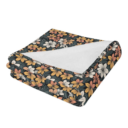 Field of Flowers Horizontal Flannel Breathable Blanket 4 Sizes - DeRose Seasonal