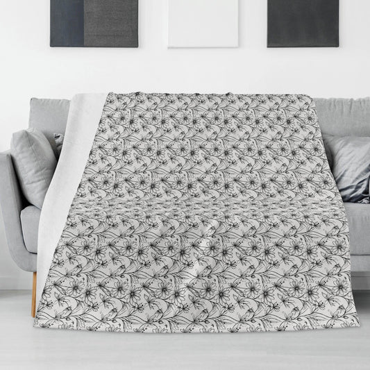 Neutral Spring Horizontal Flannel Breathable Blanket 4 Sizes - DeRose Seasonal