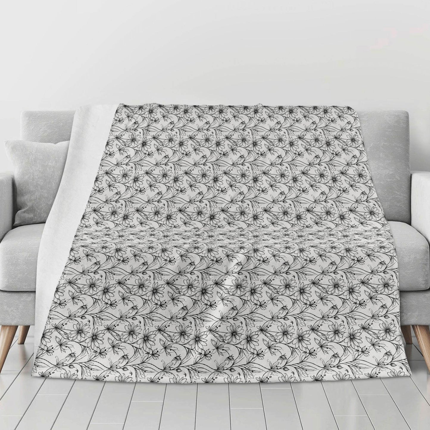 Neutral Spring Horizontal Flannel Breathable Blanket 4 Sizes - DeRose Seasonal