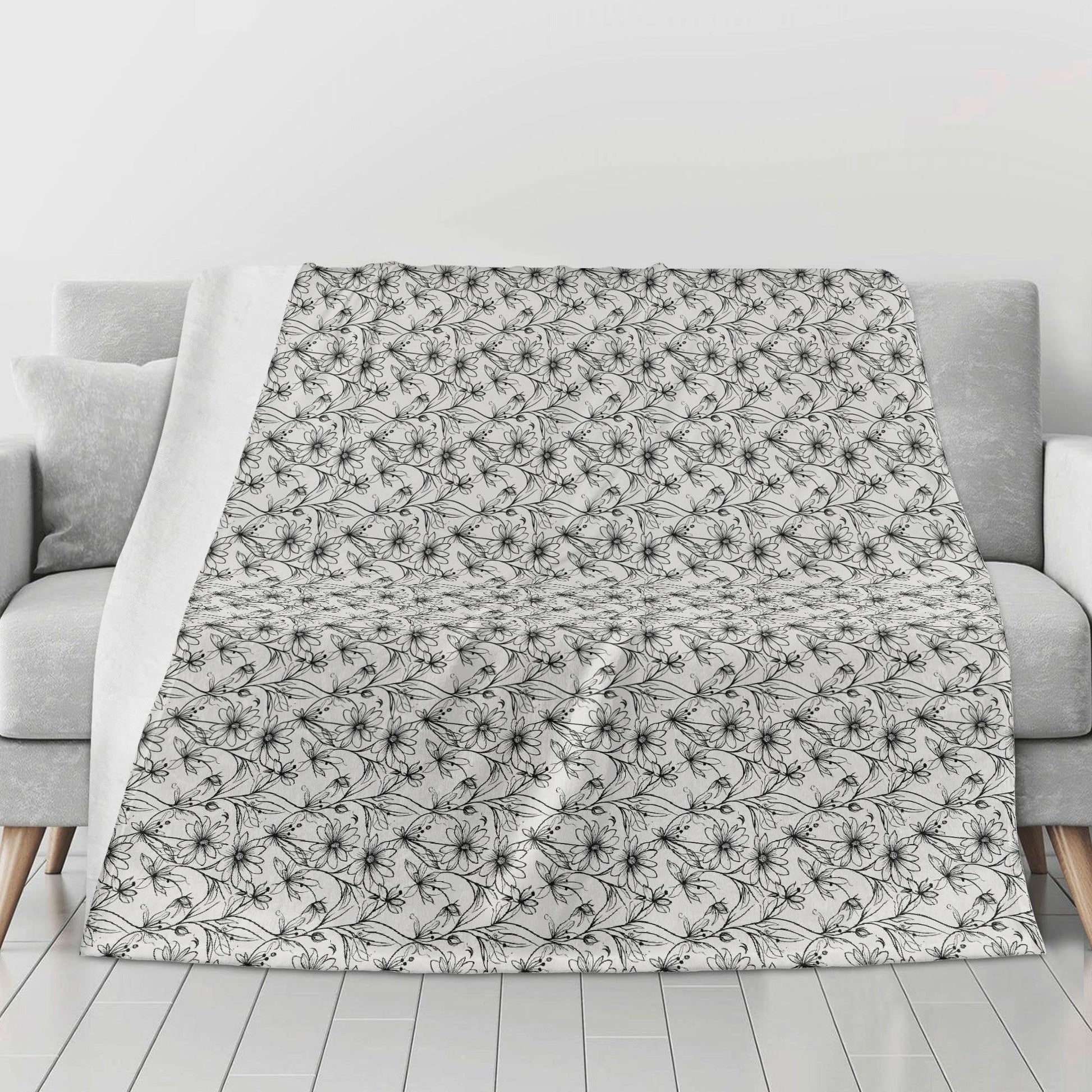 Neutral Spring Horizontal Flannel Breathable Blanket 4 Sizes - DeRose Seasonal