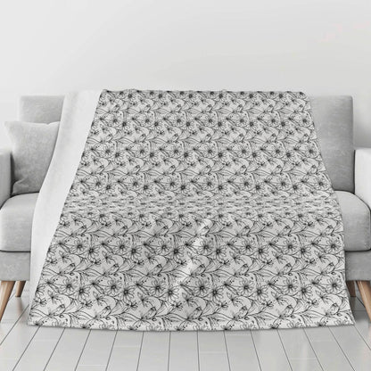 Neutral Spring Horizontal Flannel Breathable Blanket 4 Sizes - DeRose Seasonal