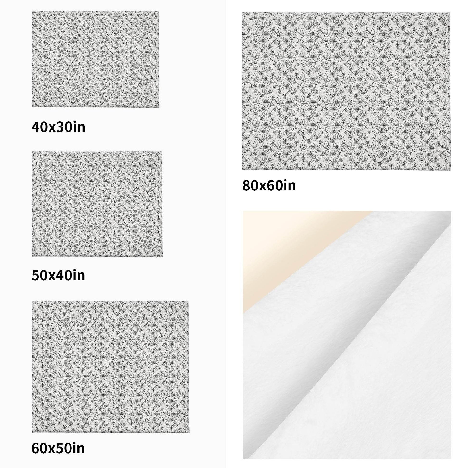 Neutral Spring Horizontal Flannel Breathable Blanket 4 Sizes - DeRose Seasonal