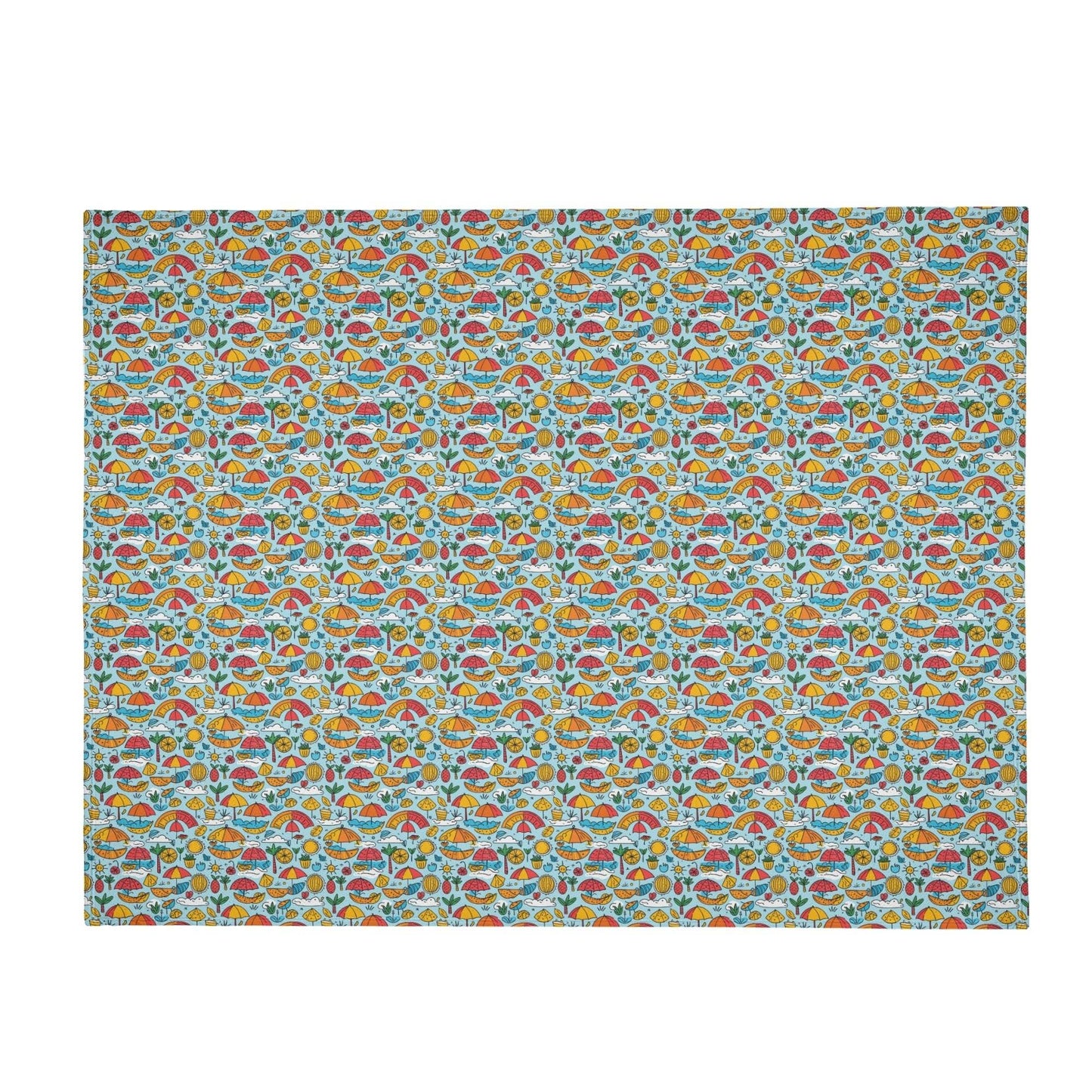 Fun of a Beach Horizontal Flannel Breathable Blanket 4 Sizes - DeRose Seasonal