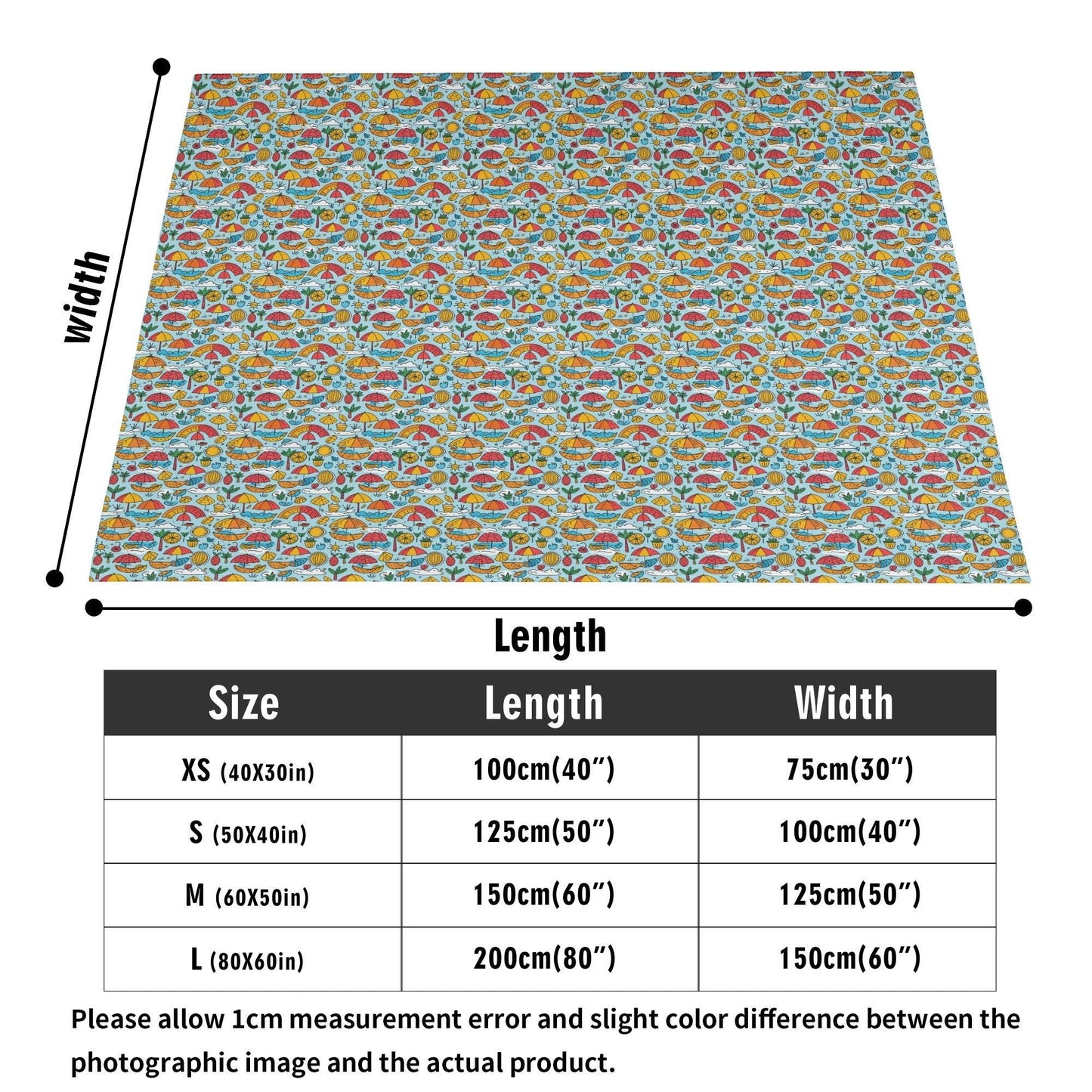 Fun of a Beach Horizontal Flannel Breathable Blanket 4 Sizes - DeRose Seasonal