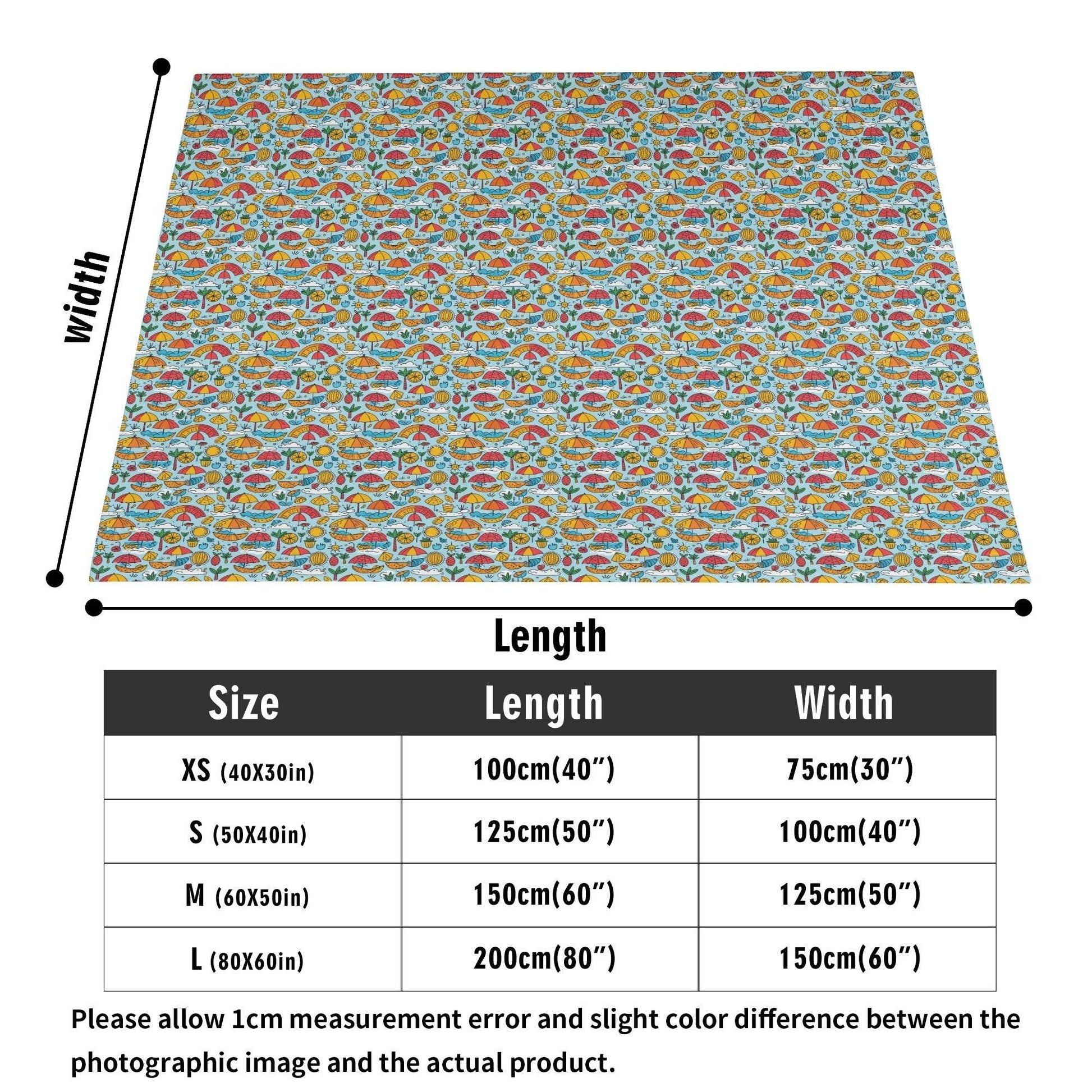 Fun of a Beach Horizontal Flannel Breathable Blanket 4 Sizes - DeRose Seasonal