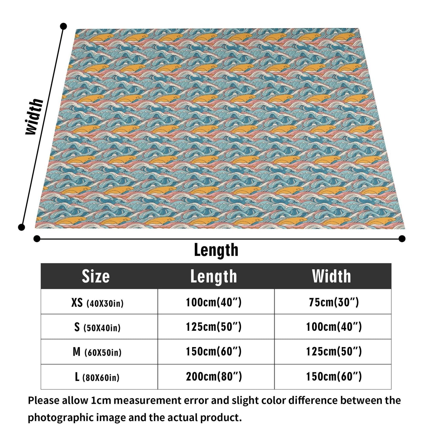 Sun in the Waves Horizontal Flannel Breathable Blanket 4 Sizes - DeRose Seasonal