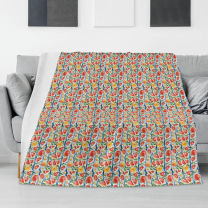 Watermelon Horizontal Flannel Breathable Blanket 4 Sizes - DeRose Seasonal