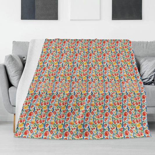 Watermelon Horizontal Flannel Breathable Blanket 4 Sizes - DeRose Seasonal