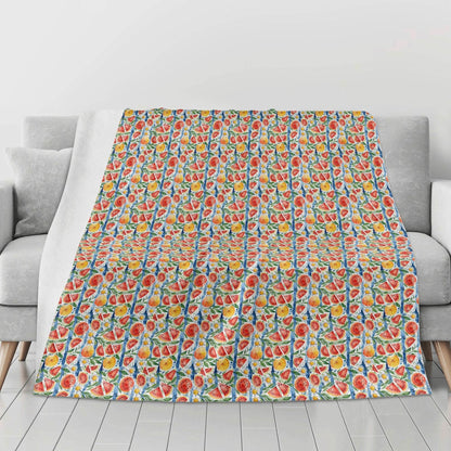 Watermelon Horizontal Flannel Breathable Blanket 4 Sizes - DeRose Seasonal